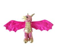 Wild Republic 21676 Huggers - Pulsera de peluche de dragón dorado, 20 cm, color rosa , color/modelo surtido