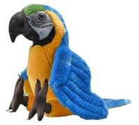 Wild Republic Artist Collection Guacamayo Azul Amarillo, 38 cm, para Regalar a niños; Juguete de Peluche Relleno de Material Hecho de Botellas de Agua recicladas