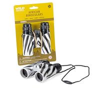 Wild Republic- Binocular Zebra Animal Prismáticos, Color Cebra, Medium (85174)