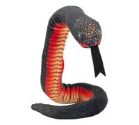 Wild Republic Coilkins Serpiente Negra de Vientre Rojo, Peluche, 30 cm, Juguete de Peluche, Relleno de Botellas de Agua Recicladas