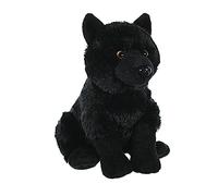 Wild Republic Cuddlekins Lobo Negro, Animales de Peluche, 30 cm, Regalo Recién Nacido, Peluches para Niños, Juguete de Peluche, Peluches para Niñas, Relleno Elaborado con Botellas Recicladas