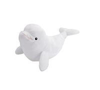 Wild Republic Ecokins Ballena Beluga, Animales de Peluche, 30cm, Regalos para Niños Que Respetan el Medio Ambiente, Peluche Mini, Hecho a Mano con Botellas de Plástico Reciclado
