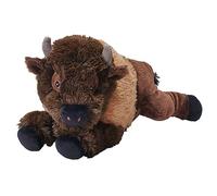 Wild Republic Ecokins Bisonte, Animales de Peluche, 30cm, Regalos Ecológicos para Niños Que Respetan el Medio Ambiente, Peluche Mini, Hecho a Mano con Botellas de Plástico Reciclado