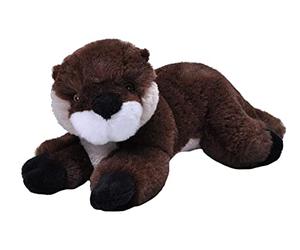 Wild Republic Ecokins Mini Nutria de río, Animales de Peluche, 20 cm, Regalos Ecológicos para Niños Que Respetan el Medio Ambiente, Peluche Mini, Hecho a Mano con Botellas de Plástico Reciclado