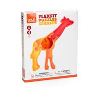Wild Republic Flexfit Puzzle Jirafa, Regalo para Niños, Ideal para Horas de Juego Independiente