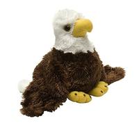 WILD REPUBLIC Hug’EMS Águila Calva, Mini Peluches, Peluches Suaves y Blanditos, 17 cm, Regalo para Bebés Original, Muñecos de Peluche, Relleno Elaborado con Botellas de Agua Recicladas