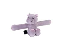 Wild Republic Huggers Hipopótamo, Peluche, 20 cm, Pulsera de Golpe, Peluche, El Relleno es de Botellas de Agua Recicladas