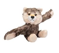 Wild Republic - Huggers, Lobo peluche con brazalete de presión integrado, 20 cm (19556)