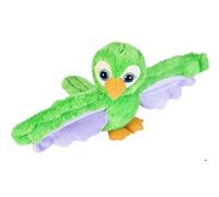 Wild Republic Huggers - Pulsera de peluche de 20 cm, diseño de loro verde , color/modelo surtido