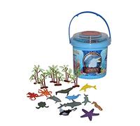 Wild Republic- Juego de Caza Animal Mundo de los Océanos, pequeño, Cubo Aventura Mini, 10 cm, 18 Piezas, Multicolor (23152) , color/modelo surtido