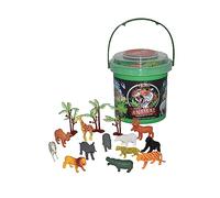 Wild Republic- Juego de Caza Fauna Africana, pequeño, Cubo de Aventura Mini, 10 cm, 15 Piezas, Multicolor (23150) , color/modelo surtido