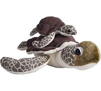 Wild Republic Mom and Baby, Tortuga Marina, Peluche Mamá y Cría de Peluche, 33Cm, Regalos Para Niños, Osos de Peluche, Juguetes Para Niños Pequeños, Relleno Elaborado Combotellas de Agua Recicladas