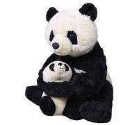 Wild Republic Mom and Baby Panda, Peluche Mamá y Cría de Peluche, 38 cm, Regalos para Niños, Osos de Peluche, Juguetes para Niños Pequeños, Relleno Elaborado con Botellas de Agua Recicladas
