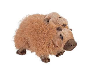 Wild Republic Mom & Baby Capybara, Peluche, 23 cm, Juguete de Peluche, Relleno Hilado de Botellas de Agua Recicladas