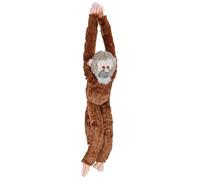 Wild Republic Mono Ardilla Colgante Ecokins, Animal de Peluche Suave, 56cm, Regalos Infantiles para cumpleaños y recién Nacidos, con Botellas de Agua recicladas, decoración para habitación Infantil