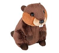 Wild Republic Pocketkins-Eco Beaver, Peluche, 13 cm, Juguete de Felpa, ecológico