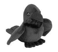 Wild Republic Pocketkins-Eco Cuervo, Peluche de Cuervo, 5 Pulgadas, Juguete de Felpa, ecológico.