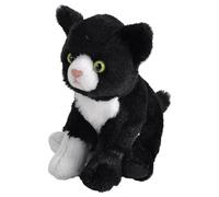 Wild Republic Pocketkins Eco Gato Tuxedo, Peluche, 12 cm, Juguete de Peluche, Hecho de Materiales Reciclados, Ecológico