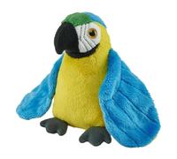 Wild Republic Pocketkins Eco Guacamayo Azul y Amarillo, Peluche, 12 cm, Juguete de Peluche, Hecho de Materiales Reciclados, Ecológico