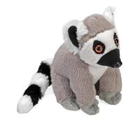 Wild Republic Pocketkins Eco Lémur de Cola Anillada, Peluche, 12 cm, Juguete de Peluche, Hecho de Materiales Reciclados, Ecológico