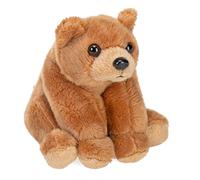 Wild Republic Pocketkins Eco Oso Pardo, Peluche, 12 cm, Juguete de Peluche, Hecho de Materiales Reciclados, Ecológico