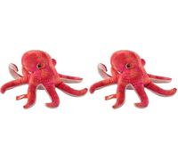 WILD REPUBLIC Pocketkins Eco Pulpo, Peluche, 12 cm, Juguete de Peluche, Hecho de Materiales Reciclados, Ecológico (Paquete de 2)
