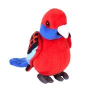 Wild Republic Pocketkins Eco Rosela Carmesí, Peluche, 12 cm, Juguete de Peluche, Hecho de Materiales Reciclados, Ecológico