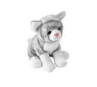 WILD REPUBLIC Pocketkins Gato Atigrado Gris Peluche - 12 cm