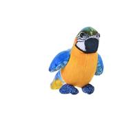 Wild Republic Rainforest Blue & Yellow Macaw, Stuffed Animal, 4.5 Inches, Plush Toy, Fill is Spun Recycled Water Bottles, Eco Friendly
