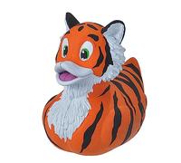 Wild Republic Rubber Duck, Patos de Goma, Tigre, Regalos Para Bebé, Juguetes Para la Bañera, Niños y Adultos, 10 Cm (23203)