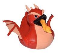 Wild Republic Rubber Duck, Patos de Goma, Dragon Rojo Vv, Regalos Para Bebé, Juguetes Para la Bañera, Regalo Perfecto Para Niños y Adultos, 10 Cm