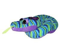 Wild Republic Sweet & Sassy serpiente de peluche, serpiente rayada, juguete de peluche, 137 cm