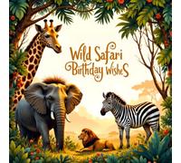 Wild Safari Birthday Guest Book: Jungle-Themed Party Sign-In Keepsake for Guests: Photos & Memories | Safari Animal Birthday Book for Boys, Girls & Toddlers | Adventure Party Decorations