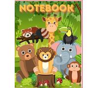 Wild Safari-Inspired 8.5' x 11' Notebook for Your Jungle-Themed Celebration. Nature's Adventure / Journal/ Notepad/: 120 pages Tropical Supplies Decor Lion Zebra Giraffe Tiger Elephant Monkey Animals