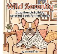 Wild Serenity: A Cozy French Bulldog Coloring Book for Adults Featuring Cute Frenchies, Relaxing Home Scenes, and Stress Relief Designs for Mindfulness