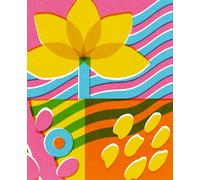 Wild Shapes Notebook: A Colorful Abstract Nature Inspired Journal for Sketching, Note Taking and Everyday Thoughts. 110 Lined Pages. Soft Matte Cover