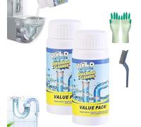 Wild Sink and Drain Cleaner, Powerful Sink Foaming Sinks and Drain Cleaner, Sinks and Drain Cleaners, for Kitchen Bathroom Toilet Shower Deodorizing and Cleaning (2PCS)