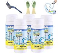 Wild Sink and Drain Cleaner, Wild Pipe Cleaner, Pipe Dredge Deodorant 110g, Powerful Sink & Drain Cleaners, for Kitchen Bathroom Toilet Shower Deodorizing and Cleaning (5pcs)