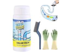 Wild Sink and Drain Cleaner, Wild Pipe Cleaner, Pipe Dredge Deodorant 110g, Powerful Sink & Drain Cleaners, for Kitchen Bathroom Toilet Shower Deodorizing and Cleaning (1pc)