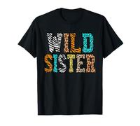Wild Sister Birthday Party Safari Jungle Animal Camiseta