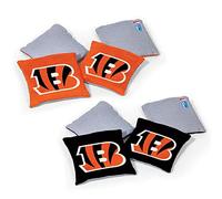 Wild Sports NFL Cincinnati Bengals - Juego de 8 pufs de Doble Cara, Color del Equipo