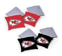 Wild Sports NFL Kansas City Chiefs - Juego de 8 pufs de Doble Cara, Color del Equipo
