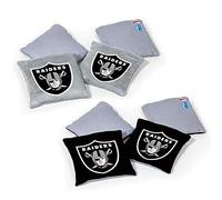Wild Sports NFL Las Vegas Raiders - Paquete de 8 pufs de Doble Cara, Color del Equipo