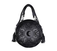 Wild Star Hearts Restyle Henna Bolso Redondo Goth Gótico Wicca Vegano Cuero