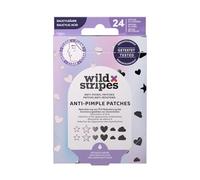 Wild Stripes - Anti-Pimple Patches Holo Clear - Parches con ácido salicílico para cuidado dirigido día y noche - Rápidos y efectivos - Antiacné y puntos negros - Piel con imperfecciones - 24 uds