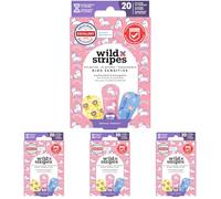 Wild Stripes Set de tiritas para niños I Tiritas para dedos I Kids Fantasy I Tiritas para niños suaves para la piel I Apósitos resistentes al agua I Protección 24 horas I Diseños mágicos I 20 piezas