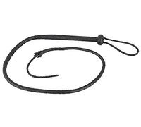 ZADO - Látigo de cuero trenzado a mano (negro)