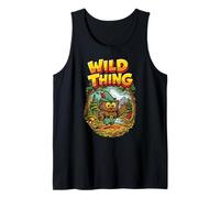 Wild Thing! Retro Woodsy Owl Give a Hoot Vintage Earth Day Camiseta sin Mangas