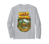 Wild Thing! Retro Woodsy Owl Give a Hoot Vintage Earth Day Manga Larga