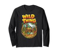 Wild Thing! Retro Woodsy Owl Give a Hoot Vintage Earth Day Manga Larga